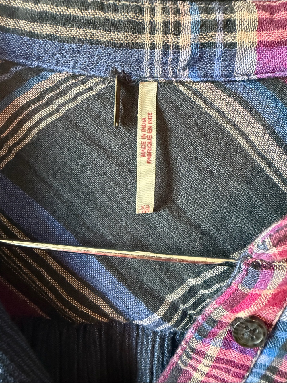 ⚡️Free People Nordic Day Oversized Plaid Button-Up - Picture 5 of 5